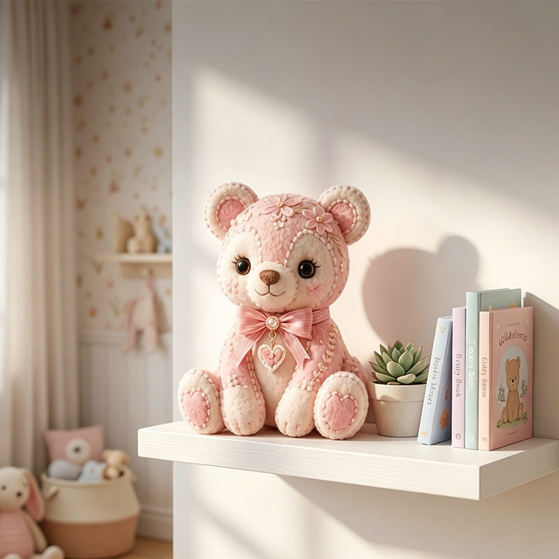 🎁Pink Enchanted Forest DIY Felt Patchwork Kit