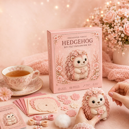 🎁Pink Enchanted Forest DIY Felt Patchwork Kit