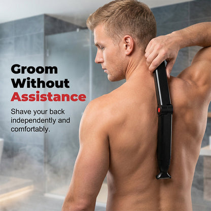 🪒💪 50% OFF! Reach-Anywhere Body Trimmer – Extendable handle, precision heads. Trim back, chest & legs yourself – no help needed! 🧔✨