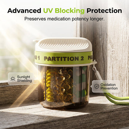 High-Capacity Portable Pill Organizer