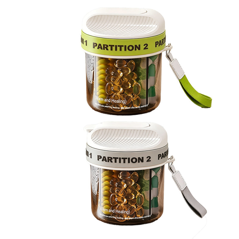 High-Capacity Portable Pill Organizer