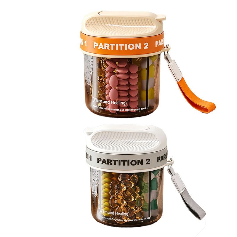 High-Capacity Portable Pill Organizer