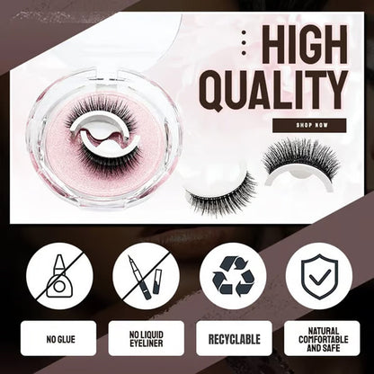 👁️✨ 50% OFF! Reusable Self‑Adhesive False Eyelashes – No glue needed, just press & go. Natural curl, reusable & easy to remove. A beauty game‑changer! 💕🌸