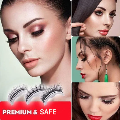 ✨Glue-Free Self-Adhesive Lashes – 3-Second, Natural & Reusable