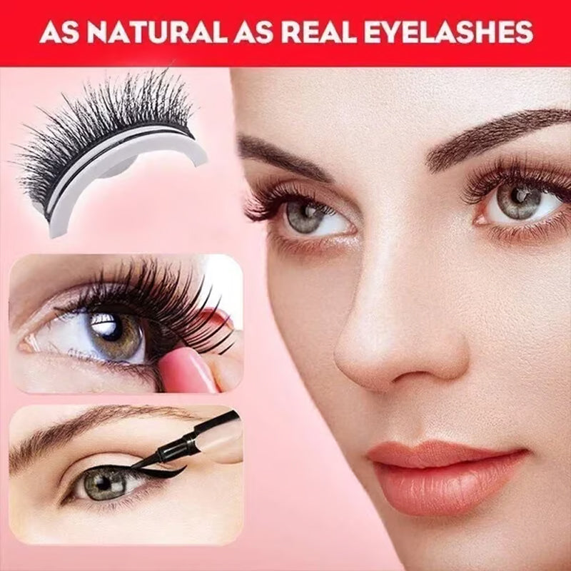 ✨Glue-Free Self-Adhesive Lashes – 3-Second, Natural & Reusable