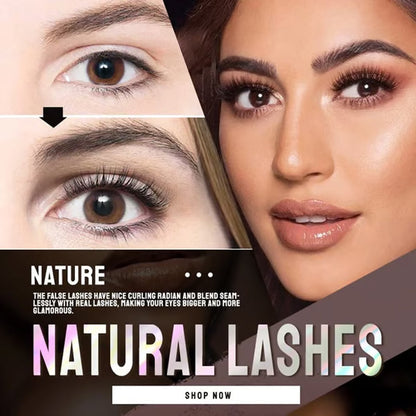 ✨Glue-Free Self-Adhesive Lashes – 3-Second, Natural & Reusable