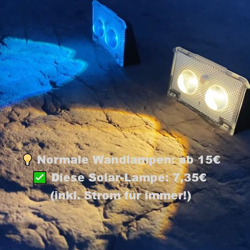 💡Solar Outdoor Wall Light – 3 Color & Rainbow🌈Waterproof
