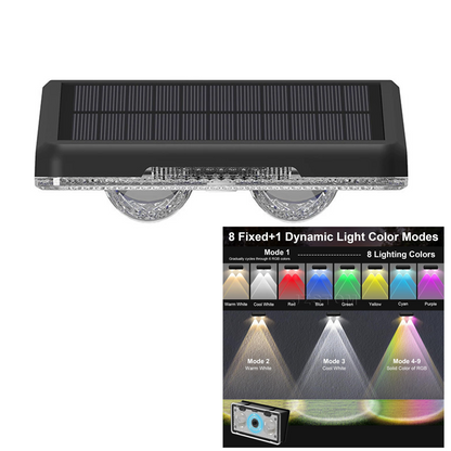 💡Solar Outdoor Wall Light – 3 Color & Rainbow🌈Waterproof