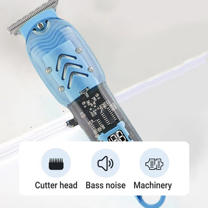 Professional Electric Hair Clippers Set, Lightweight & Cordless Haircutting Kit for Men with LED Screen, USB Fastcharging and 4 Guide Combs, Smooth