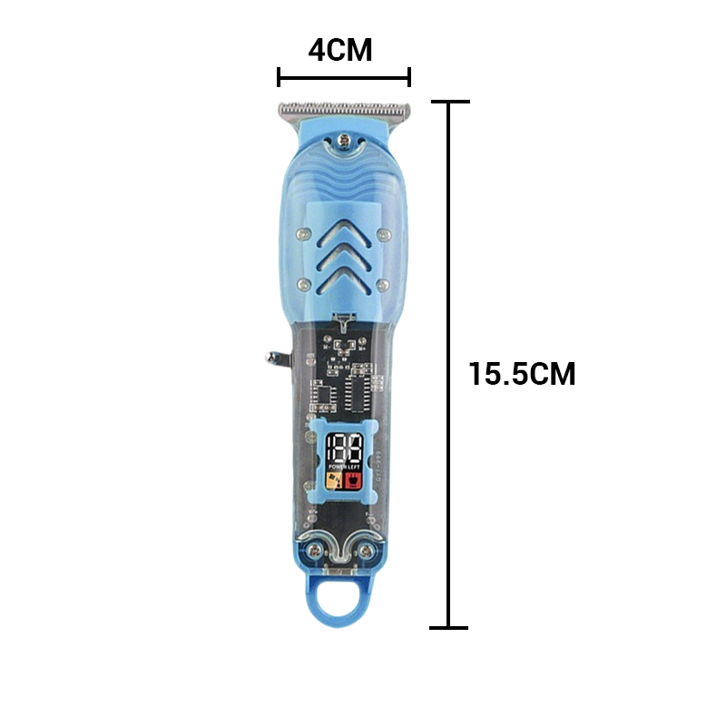 Professional Electric Hair Clippers Set, Lightweight & Cordless Haircutting Kit for Men with LED Screen, USB Fastcharging and 4 Guide Combs, Smooth