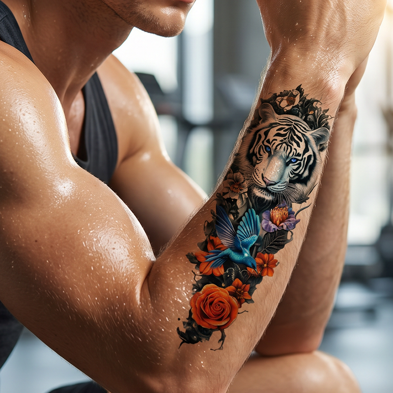 Large Full Sleeve Temporary Tattoos