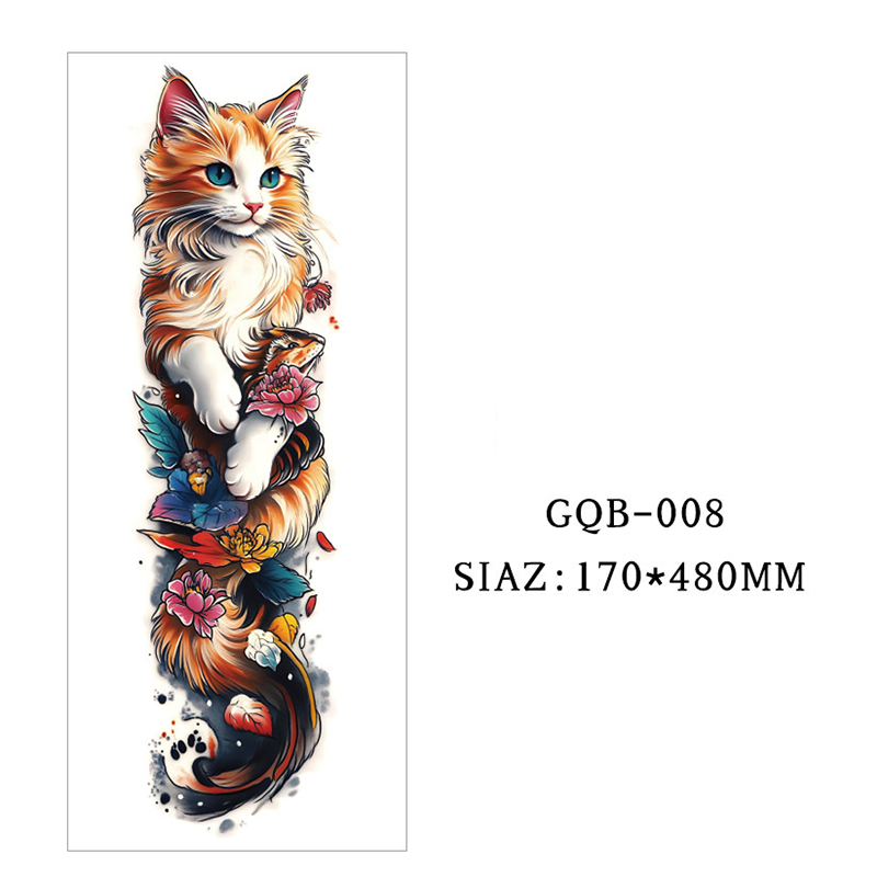 Large Full Sleeve Temporary Tattoos