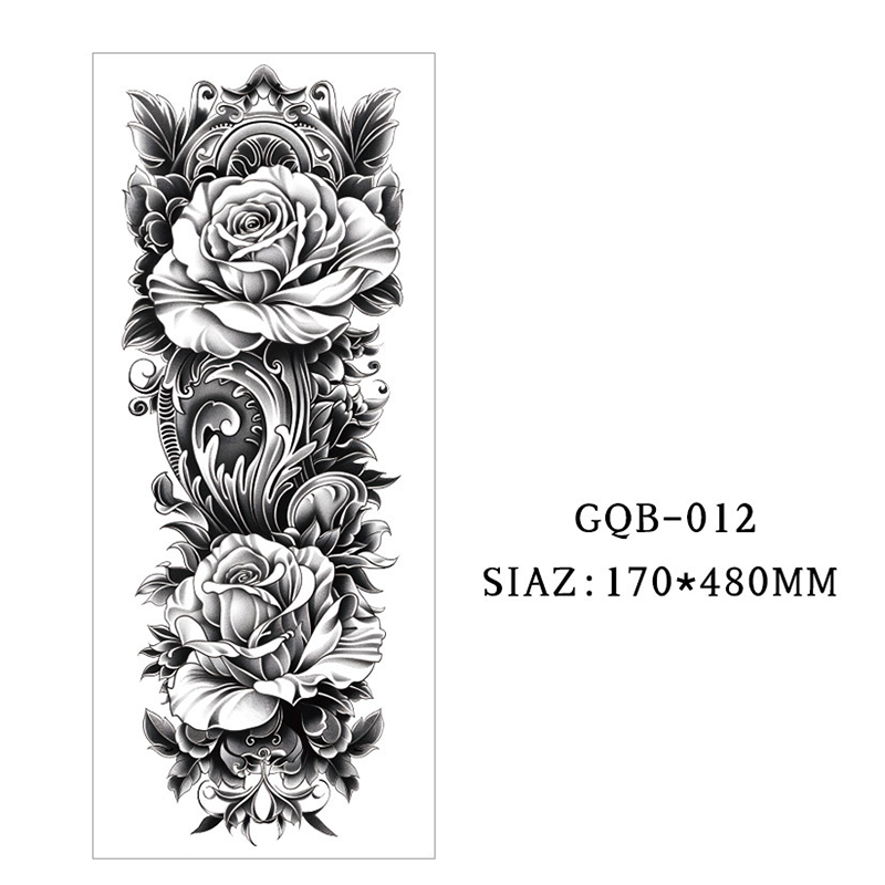 Large Full Sleeve Temporary Tattoos