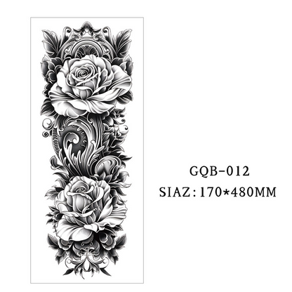 Large Full Sleeve Temporary Tattoos