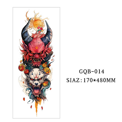 Large Full Sleeve Temporary Tattoos