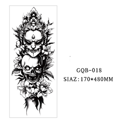 Large Full Sleeve Temporary Tattoos