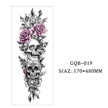 Large Full Sleeve Temporary Tattoos