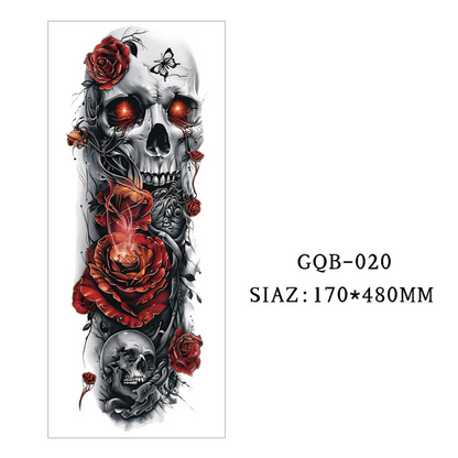 Large Full Sleeve Temporary Tattoos