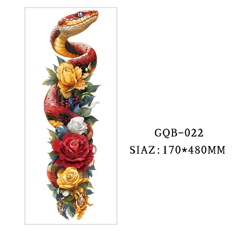 Large Full Sleeve Temporary Tattoos