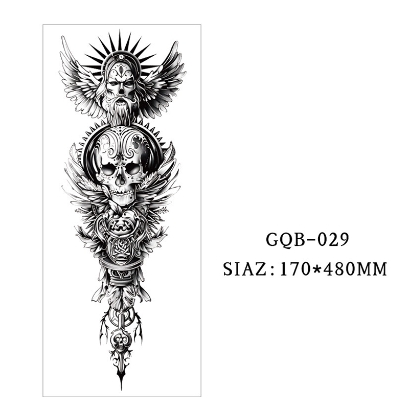 Large Full Sleeve Temporary Tattoos