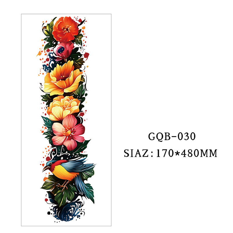 Large Full Sleeve Temporary Tattoos