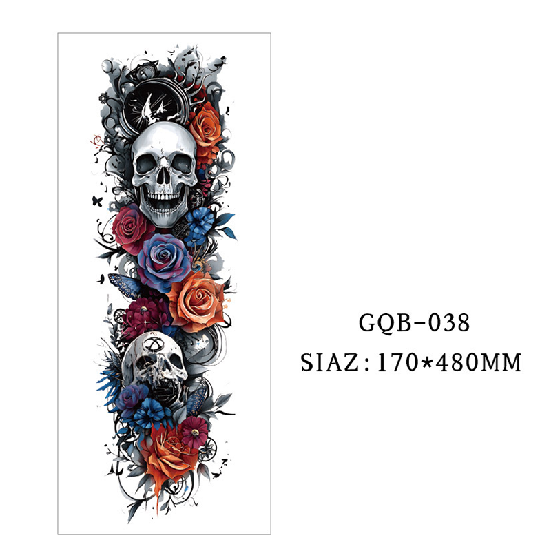 Large Full Sleeve Temporary Tattoos