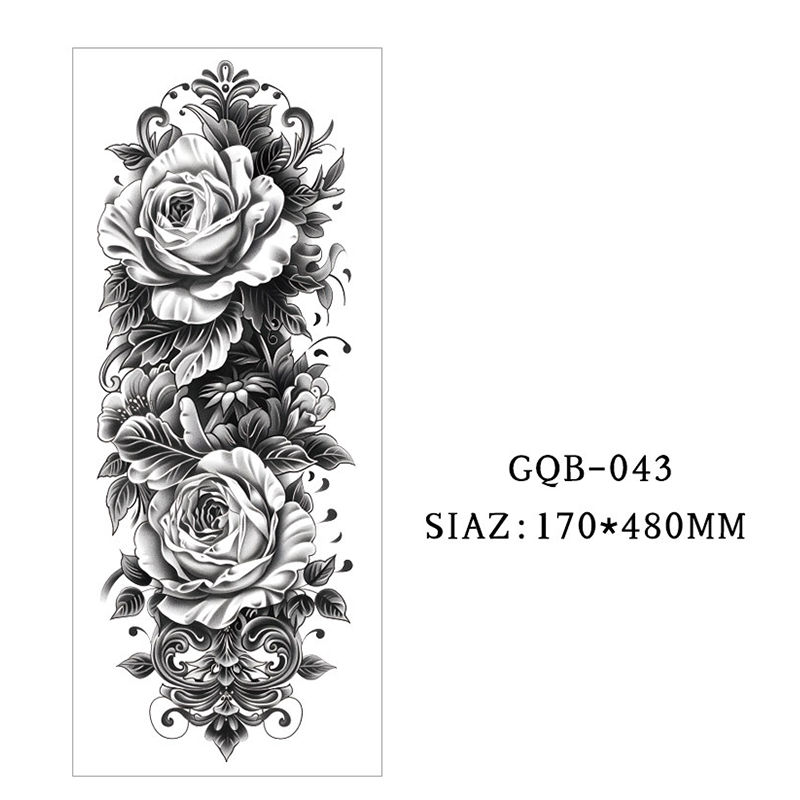 Large Full Sleeve Temporary Tattoos
