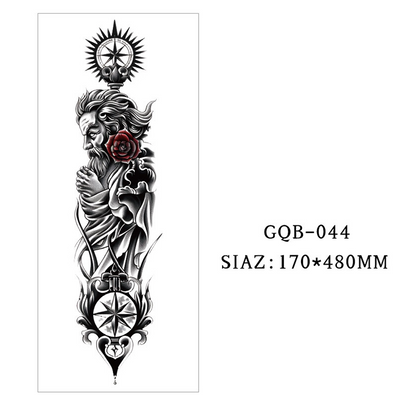 Large Full Sleeve Temporary Tattoos