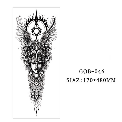 Large Full Sleeve Temporary Tattoos