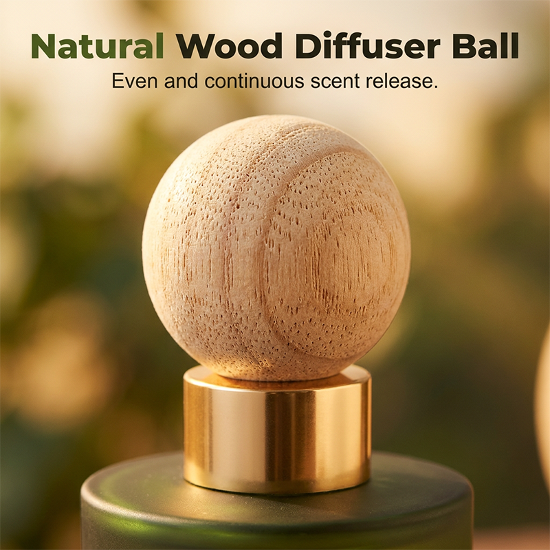Car Perfume with Natural Wood Diffuser Ball