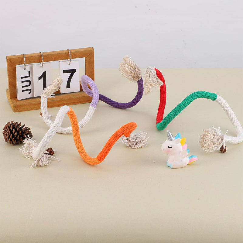 🐾🧶Cat Toys Chew Ropes 3Pcs, Safe Teeth Cleaning Toy for Indoor Kittens, Calming Interactive Kitty Toys