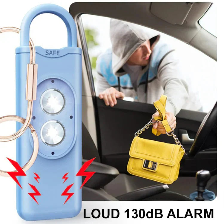 High Decibel Anti-Wolf Flashing Light Alarm Keychain