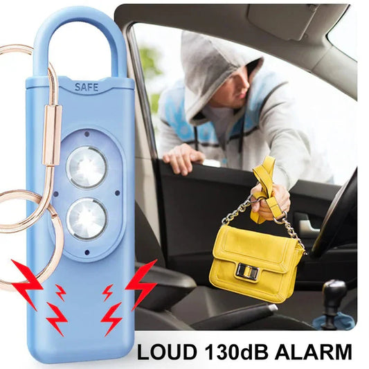 High Decibel Anti-Wolf Flashing Light Alarm Keychain
