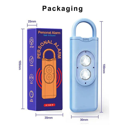 High Decibel Anti-Wolf Flashing Light Alarm Keychain