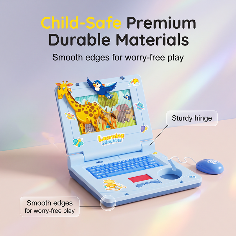 💻 🧸 Interactive Toy Laptop—featuring lights, sounds, and educational games—fostering creativity and motor skills through play 🎵