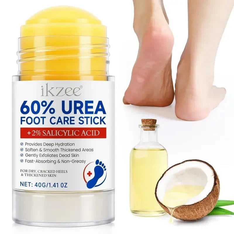 🎉Urea Foot Care Stick, Intensive Moisturizing Balm for Dry Cracked Heels & Dead Skin