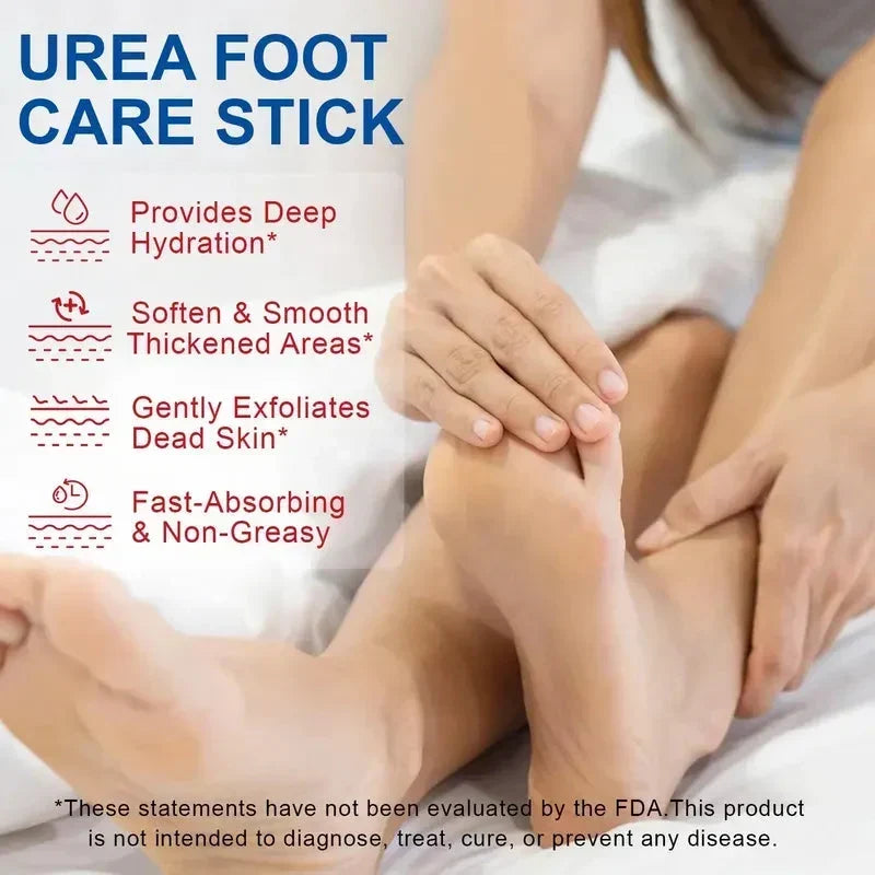 🎉Urea Foot Care Stick, Intensive Moisturizing Balm for Dry Cracked Heels & Dead Skin