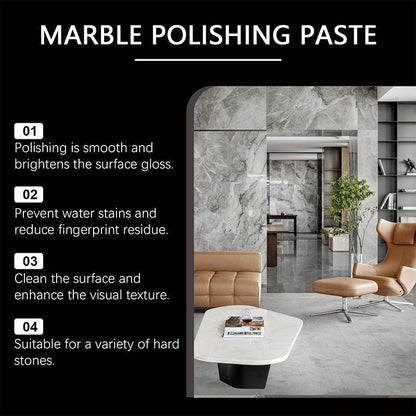 ✨🪨 Marble Polishing Paste—Removes scratches and etching marks, restoring the natural luster. The protective layer repels water and fingerprints. Professional-grade restoration that saves you a fortune!