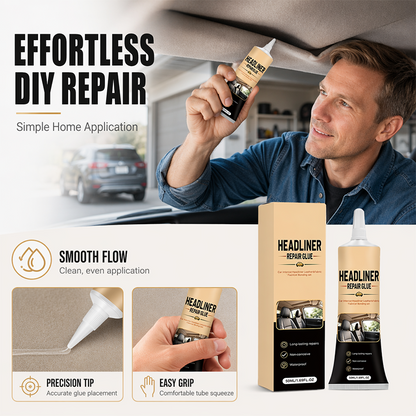 Waterproof Car Headliner Repair Glue, High Strength Adhesive for Sagging Car Ceiling & Interior