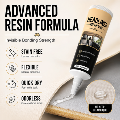 Waterproof Car Headliner Repair Glue, High Strength Adhesive for Sagging Car Ceiling & Interior
