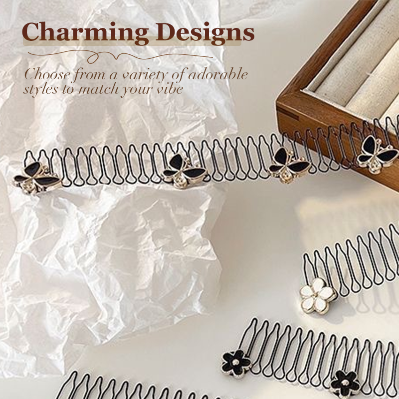 Elegant Flexible Invisible Flyaway Hairband – Spiral Grip, No Crease, No Tangle