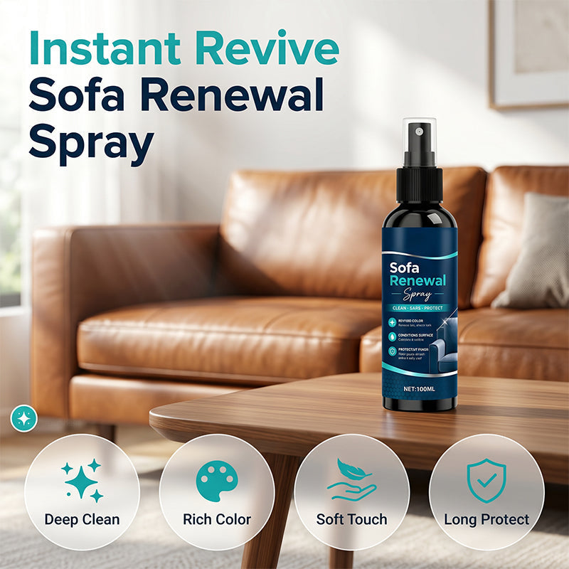 🧴🛡️Sofa Renewal Spray – Deep conditions & softens, prevents cracks. Creates invisible shield against spills & stains