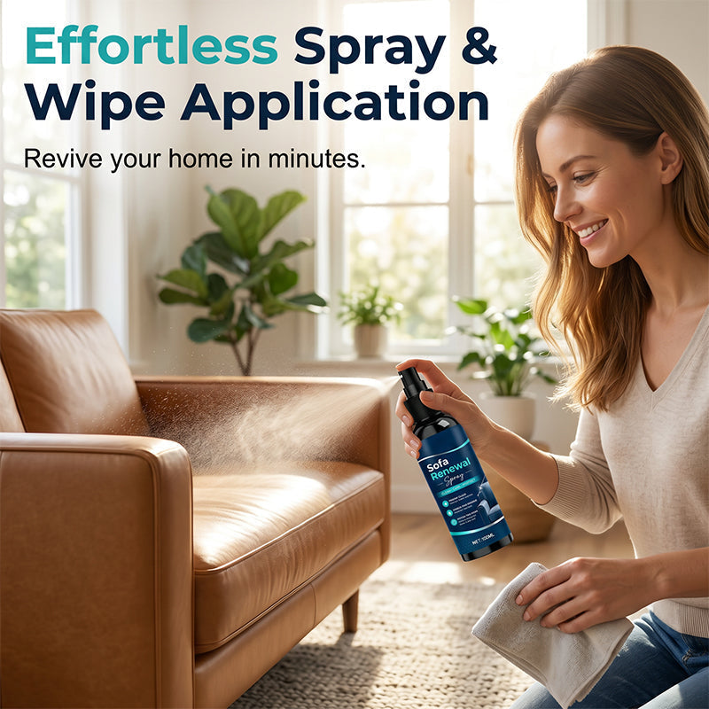 🧴🛡️Sofa Renewal Spray – Deep conditions & softens, prevents cracks. Creates invisible shield against spills & stains