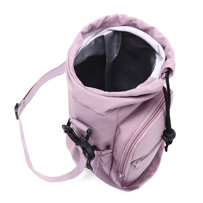 Water Bottle Carrier Bag with Phone Pockets