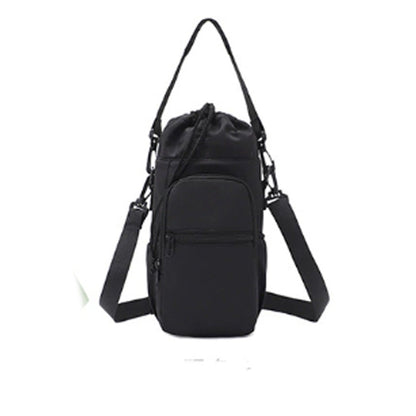 Water Bottle Carrier Bag with Phone Pockets