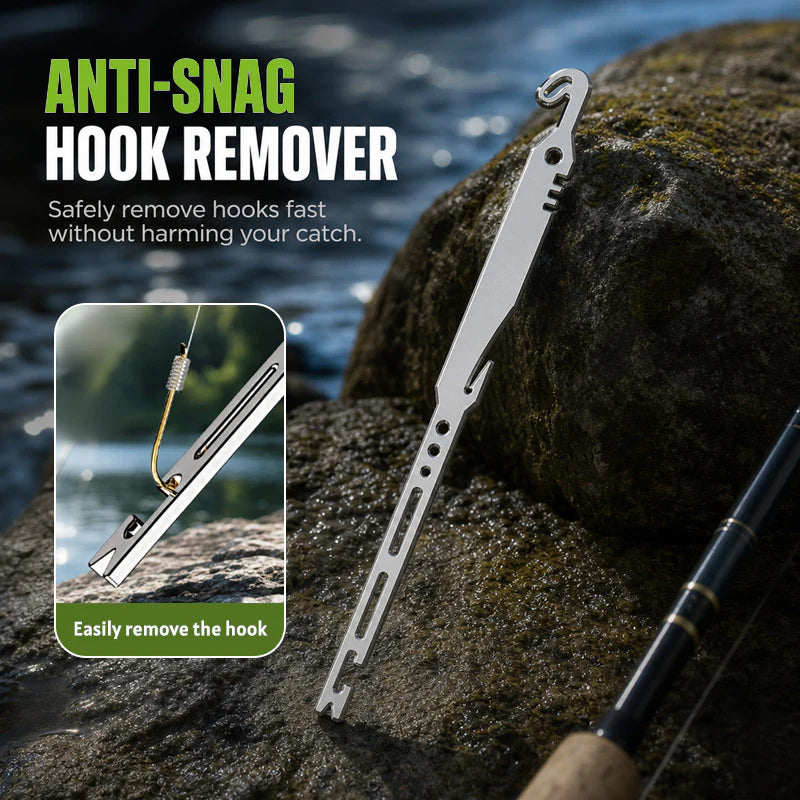 🎣🐟6-in-1 Stainless Steel Fishing Multi Tool Hook Remover and Knot Tyer