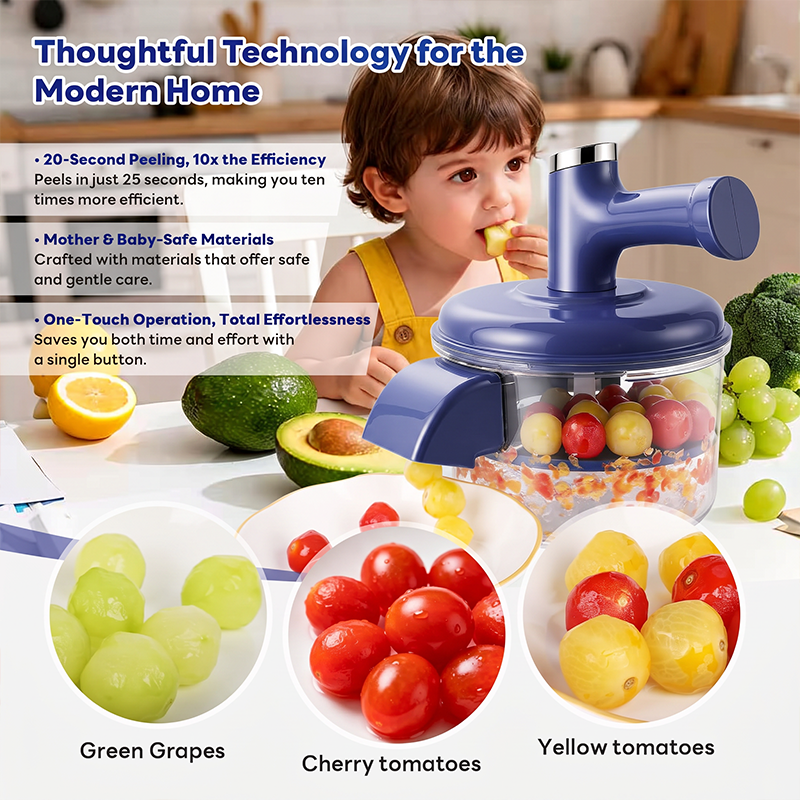 🔥 Electric Fruit Peeler & Mixer – 2-in-1, USB Rechargeable, One-Touch, 10s Peel 🍎