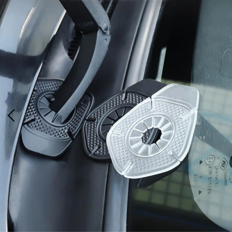 Car Wiper Arm Hole Protector Pads – Silicone Covers to Block Dust, Leaves & Debris for Cleaner Wiper Performance