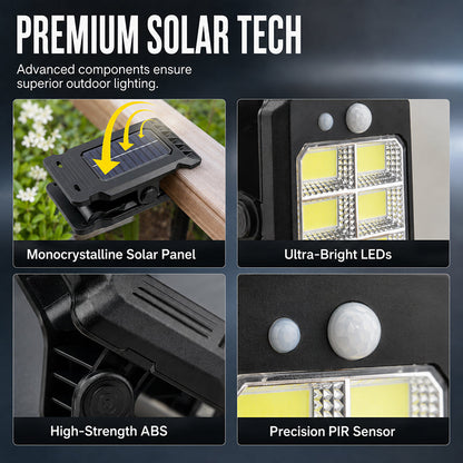 Solar Powered Motion Sensor Clip Light