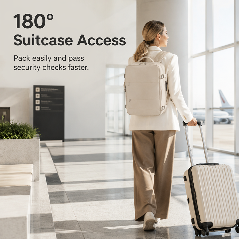 💼Large Capacity Business Backpack with USB Port